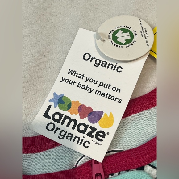 Lamaze Organic 2 PAIRS of Aqua & Pink Unicorn Print Footless Pajamas 18 Months - Picture 12 of 15